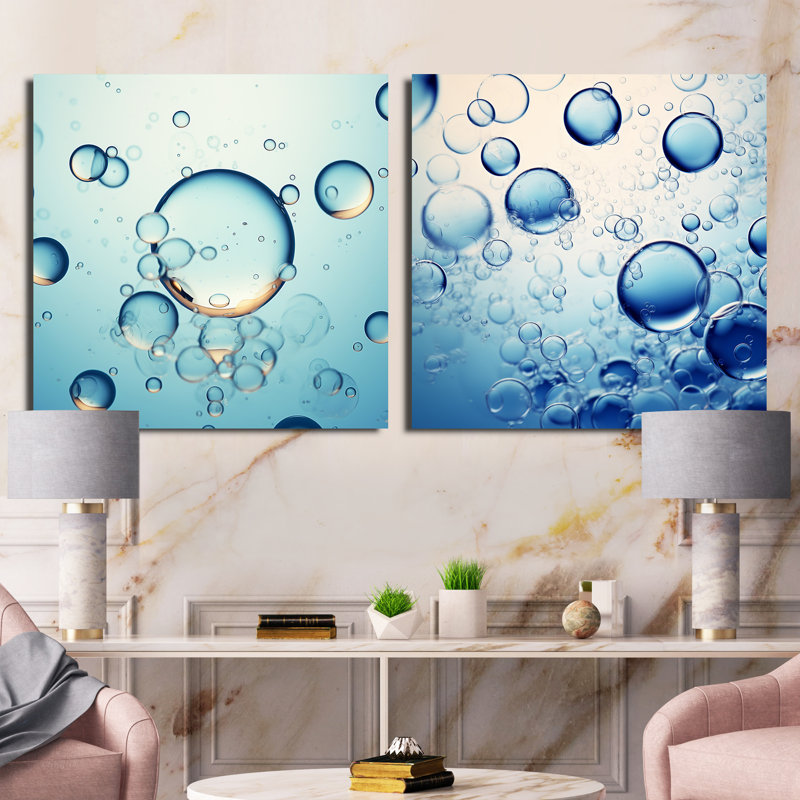 2 pièces - Ferment Bubble Fantasy, H 16 po x l 33 po, Toile tendue