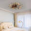 Ventilateur de plafond à profil bas avec télécommande et lumières, ventilateur de plafond industriel moderne intégré-1032791157-1032791156