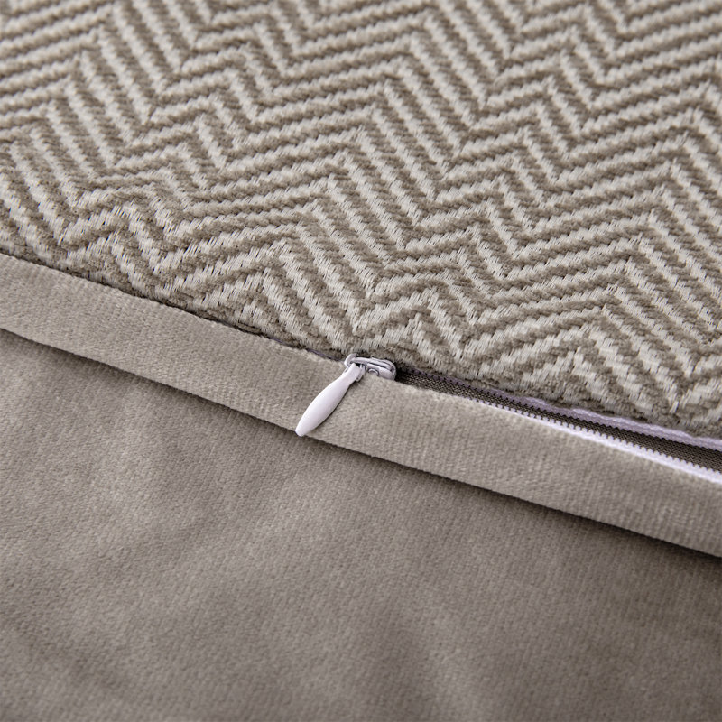 Twin White Cotton Linen Blend Quilt Set with Stripes