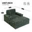 Fauteuil rembourré avec repose-pieds avec rangement et accoudoirs, porte-gobelets-773718615