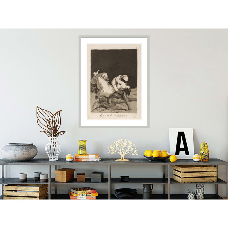 Que se la llevaron! (Ils l'avaient emportée!) Par Francisco de Goya - Impression sur toile, H 41,5 po x l 31,74 po