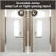 Porte de douche pivotante 36 x 72 - Chrome, demi-cadre, verre trempé de 6 mm