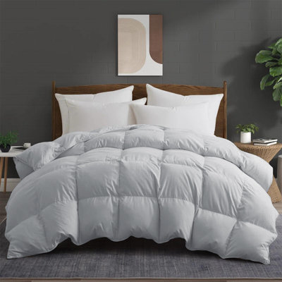 600 Fill Power Goose Down and Feather All Season Comforter Duvet Insert