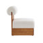 Méridienne Modern Boucle avec structure en bois massif et dossier roulé, revêtement doux et durable Boucle