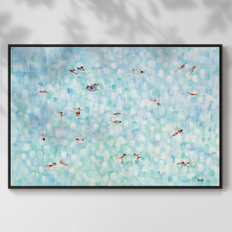 Endless Horizons - peinture sur toile tendue, H 25 po x l 17 po x P 2 po, Toile encadrée noire