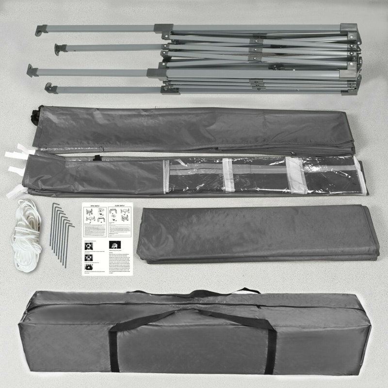Jarrow Aluminium Pop-Up Gazebo, Grey