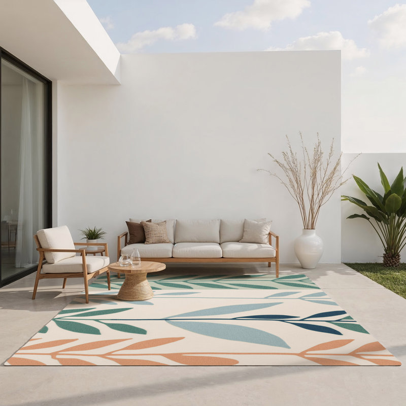 Tapis intérieur et extérieur Woodland, Rectangle 5 pi x 7 pi