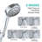 Adjustable Handheld Shower Head with Hose