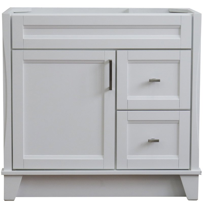 Base de meuble-lavabo simple 36 po seulement, Blanc