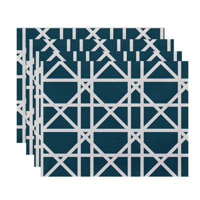 Pflugerville Polyester Geometric Rectangle Placemat