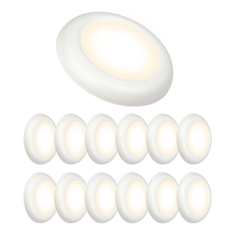 6" Cool White Dimmable LED Flush Mount Ceiling Light Set