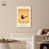 White Floater Framed