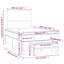 Lit sommier Vidaxl velours bleu foncé, contreplaqué, bois de pin massif-1628738892