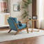 Fauteuil d'appoint Mid-Century avec accoudoirs lombaires Bruce-110957957