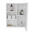 Wall-Mounted Mirror Medicine Cabinet With One Door And Four Open Compartments