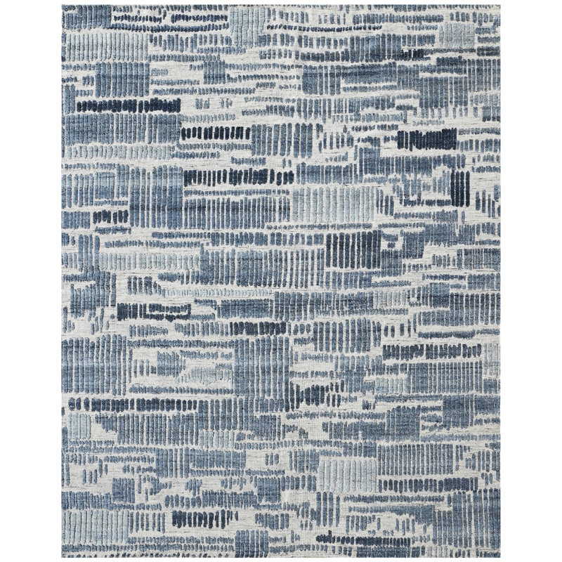 Tapis rectangulaire noué à la main, Rectangulaire 8 pi x 10 pi