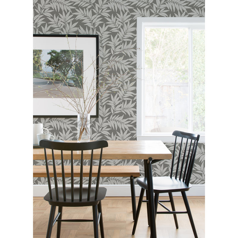 Rouleau de papier peint texturé L 33 pi x l 20,5 po, Gris foncé