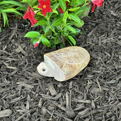 Baita Turtle Weather Resistant Stone Garden Statue