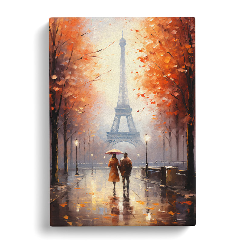 Eiffel Tower Romanticism - Print, 60cm H x 40cm W x 3cm D