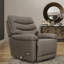 Fauteuil inclinable et oscillant Global Home avec repose-pieds manuel, cuir fleur souple et structure en bois franc durable pour un confort ultime-775991375