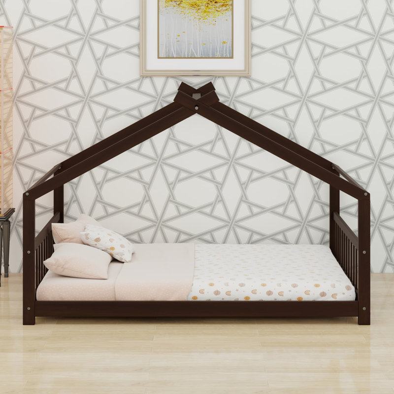 Lit en bois House House, Espresso