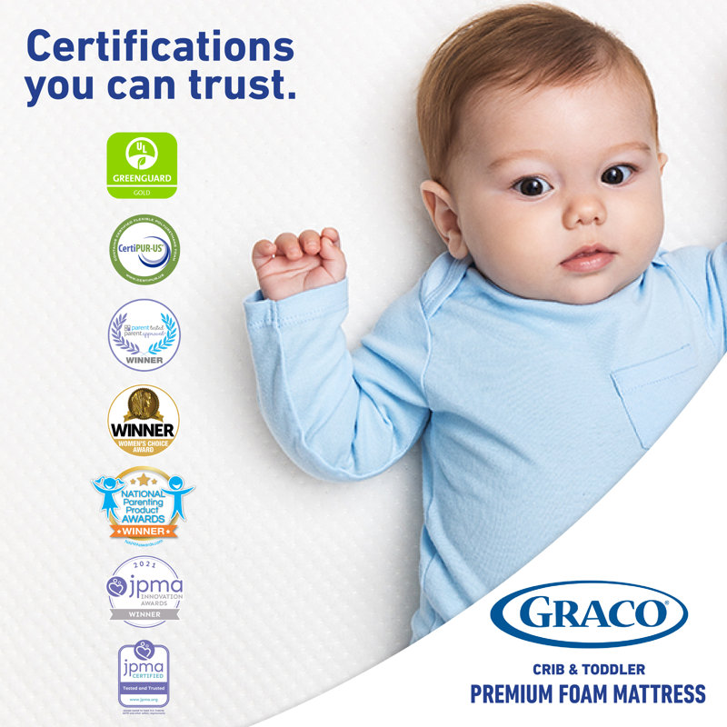 Graco Premium Crib and Toddler Bed Mattress, Mattress