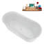 Baignoire autoportante 59 "avec drain interne Streamline-102144227