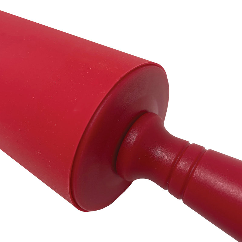 Better Houseware Silicone Rolling Pin, Red