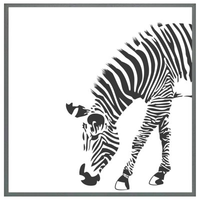 Lofties Zebra - Single Picture Frame Print