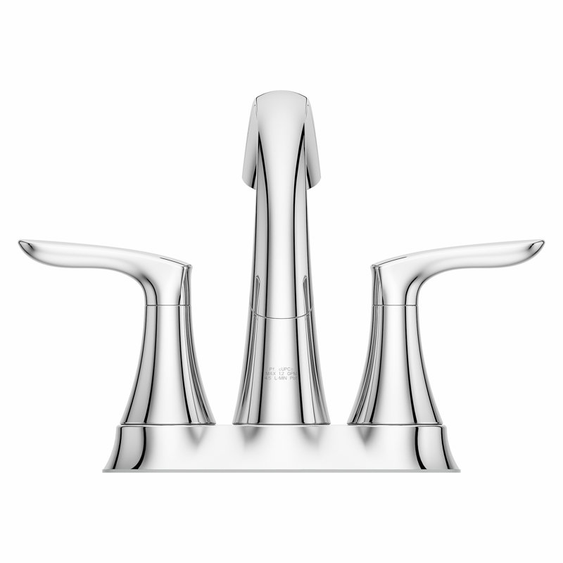 Robinet de salle de bain central avec drain Weller, Chrome poli