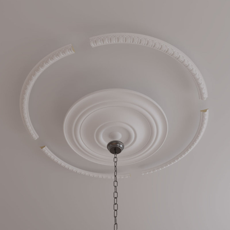 Ensemble d'anneaux de plafond Nexus, H 52 po x l 52 po x P 0,75 po, Simple (1/4 d'un cercle complet)
