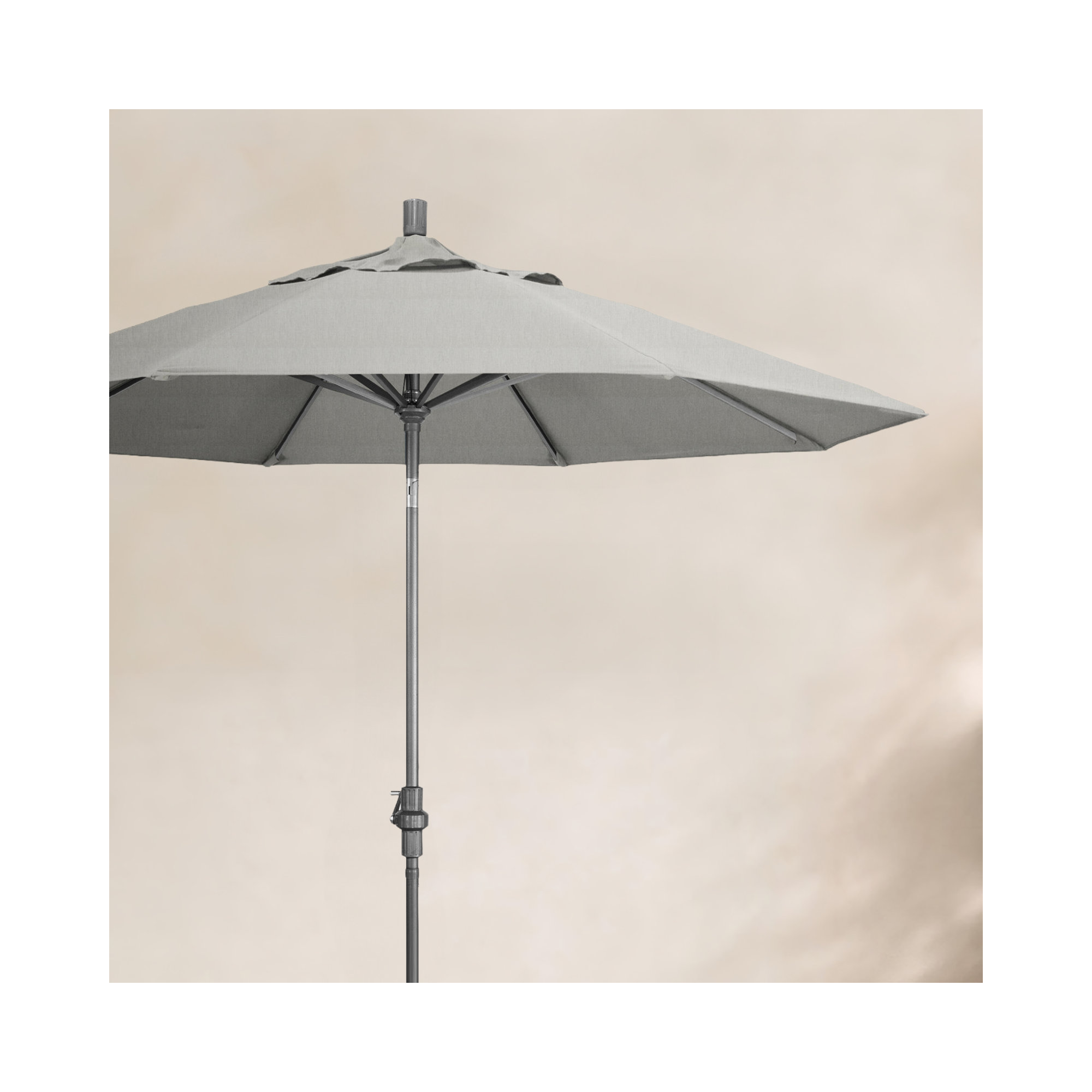 Romany 108'' Sunbrella® Umbrella, Canvas Granite Sunbrella® Canvas