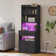 Manech Tall Nightstand with Charging Station and LED Lights