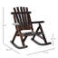 Chaise berçante d'extérieur en bois Outsunny-347771801