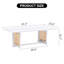 Table basse de style chinois en bois massif blanc et imitation rotin, table basse rectangulaire en bois massif, table basse classique en bois massif de style imitation rotin. W1512P245681