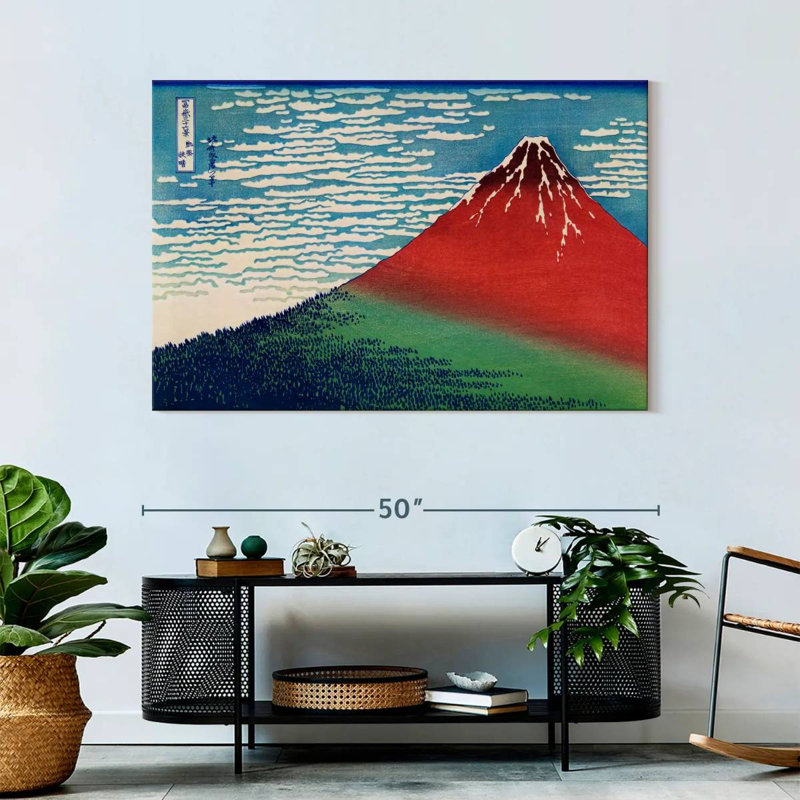 Fuji par temps clair, H 32 po x l 48 po
