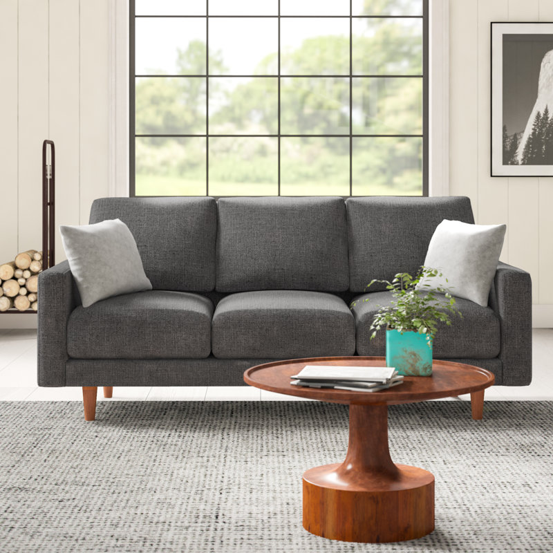 Canapé à accoudoirs carrés Craigmont, Gris, H 33,1 po x l 71,7 po x P 31,7 po