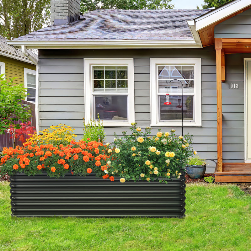 Lalena Metal Raised Garden Bed, 2