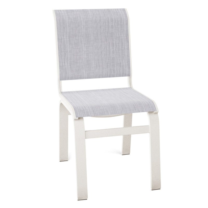 Chaise d'appoint de salle à manger Hiraku, Neige texturée, Bijou