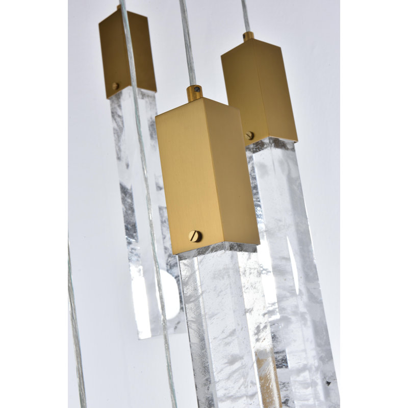 Aurora 42 Inch Hudspeth in Black, Satin Gold
