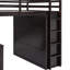Lit mezzanine double avec garde-robe. Fabrication solide. Tiroirs et bureau polyvalents. Pièce de chambre à coucher moderne. Armoire, tiroirs, bureau 78 po. L 78,3 po x l 56,7 po. Chambre fonctionnelle.-1518952709-1518952708