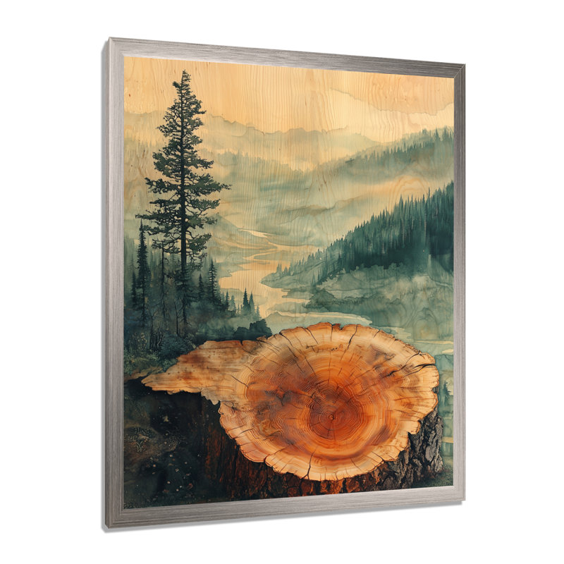 Germon - paysages, art mural sur toile, Argent argent, H 44 po x l 34 po, Reproduction encadrée d'une seule photo