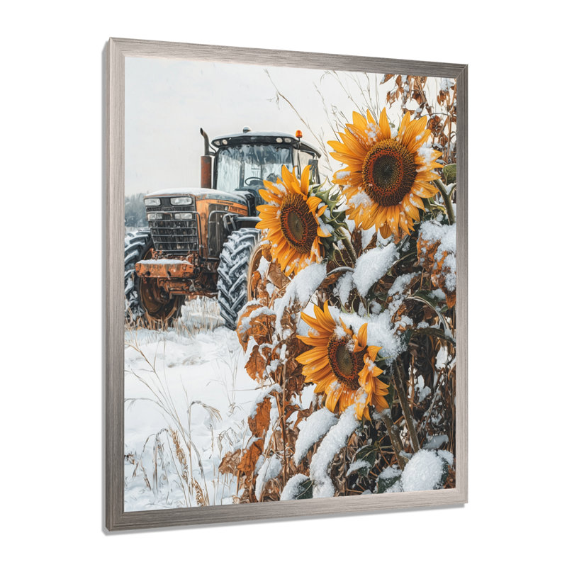 Décoration murale Giardina - Paysages, H 32 po x l 16 po, Argent argent, Reproduction encadrée sans passe-partout