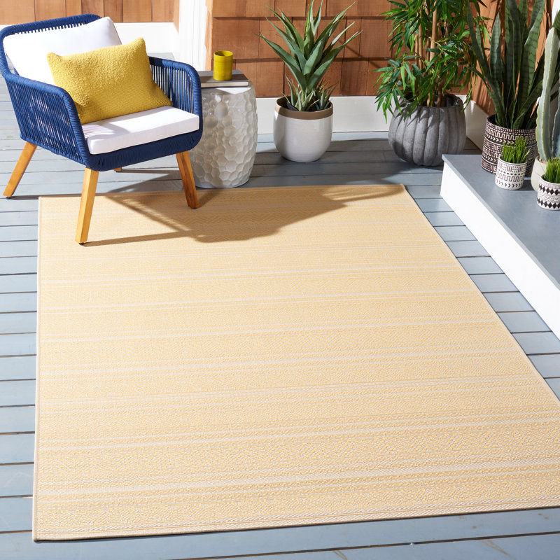Tapis d'intérieur / extérieur de couleur unie Jhonas Performance, Rectangle 4 pi x 5 pi 7 po