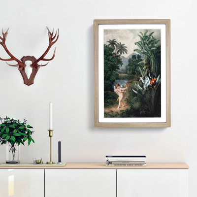 Cupid by the Flowers by R.J. Thornton - Picture Frame Painting Print