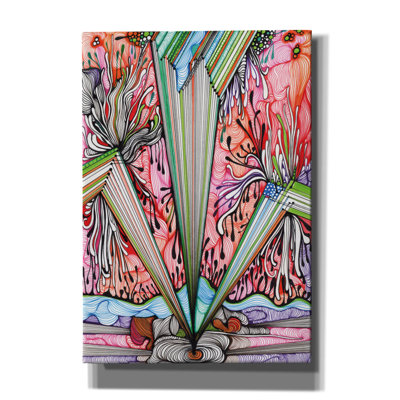 «Rays2» par Noemi Ibarz, art mural sur toile, 12 po x 18 po