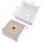 SOUEEUM 15'' White Ceramic Square Bathroom Sink