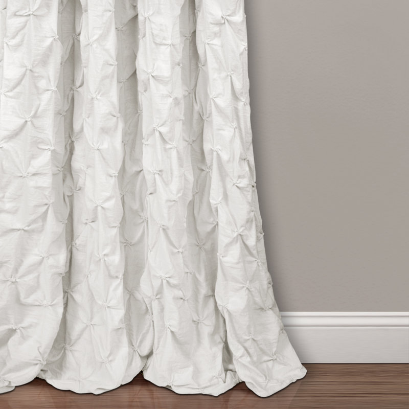 Ravello Sheer Curtain Single Panel, White