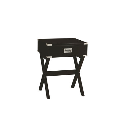 Babs Black Finish Accent Table