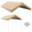 Housse de remplacement pour abri d'auto 10 'x 20', imperméable et protégé contre les rayons UV pour abri de voiture avec cordes élastiques-126719216